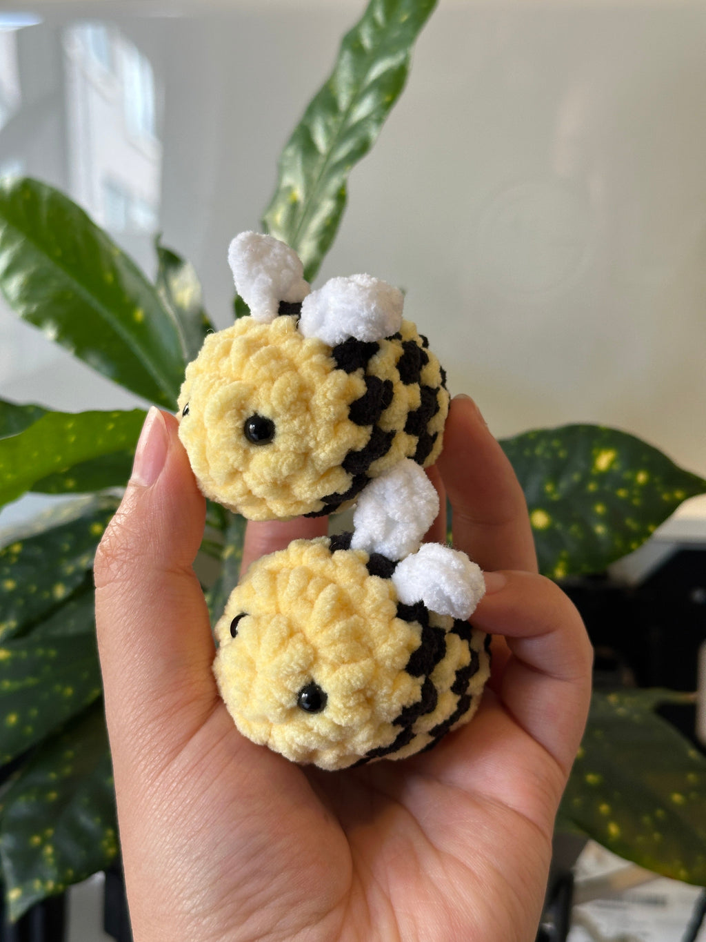 Crochet Mini Bee Keychain Pattern PDF Download Beginner Friendly
