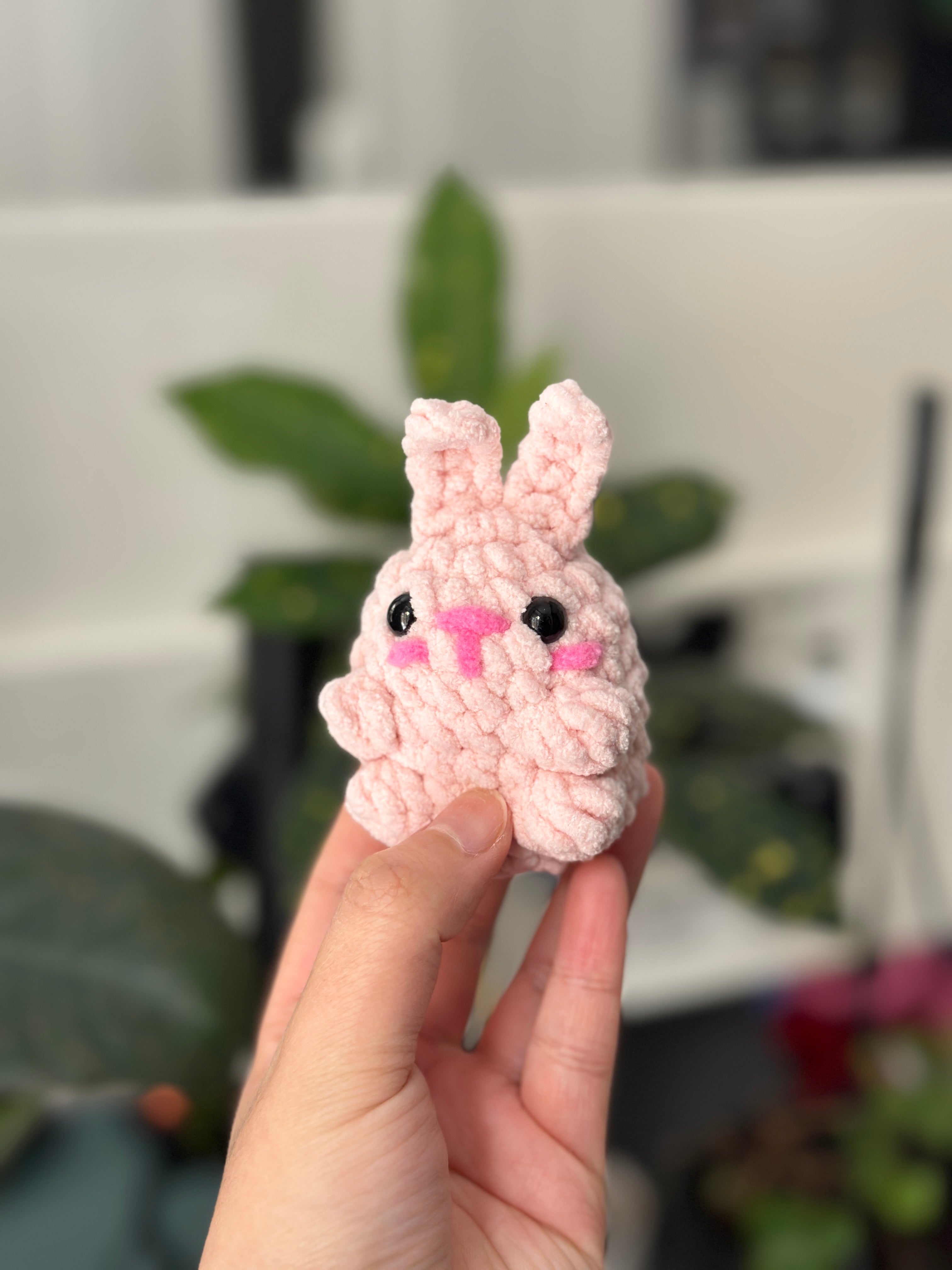 Crochet Bunny Keychain Pattern PDF Download Beginner Friendly