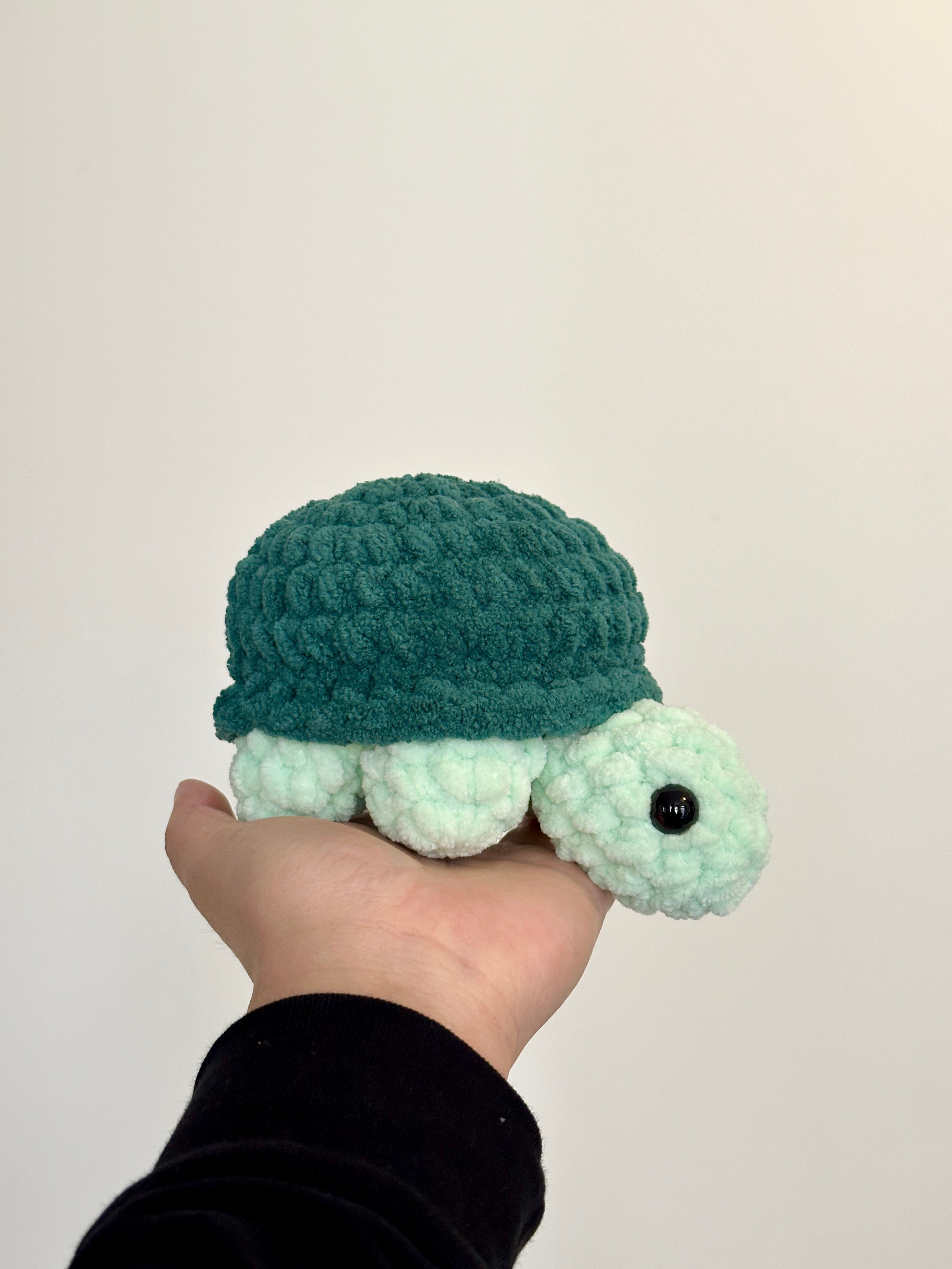 Crochet Turtle Plushie: Handmade Sushi Turtle Toy