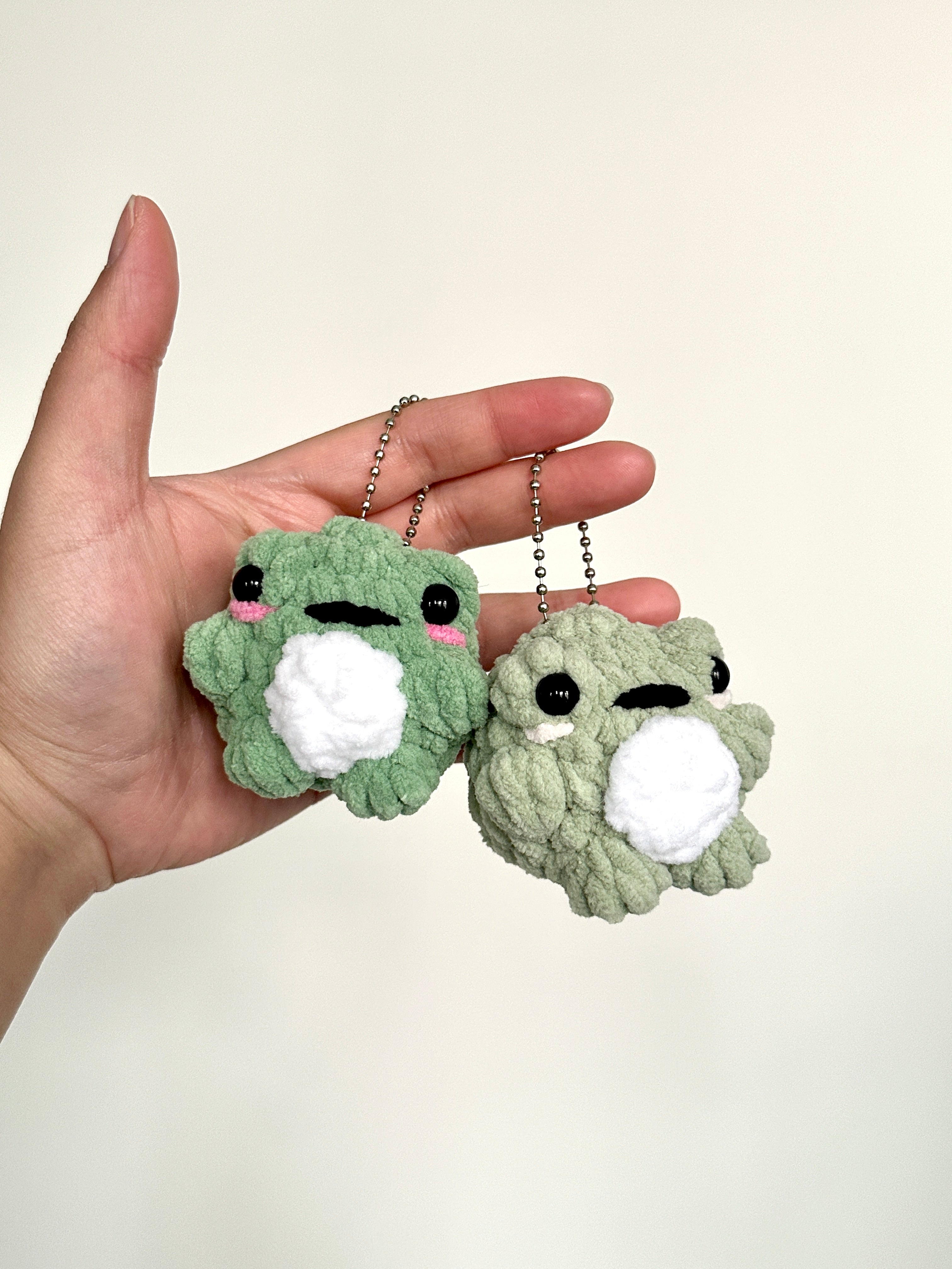 Crochet Frog Keychain Pattern PDF Download Beginner Friendly