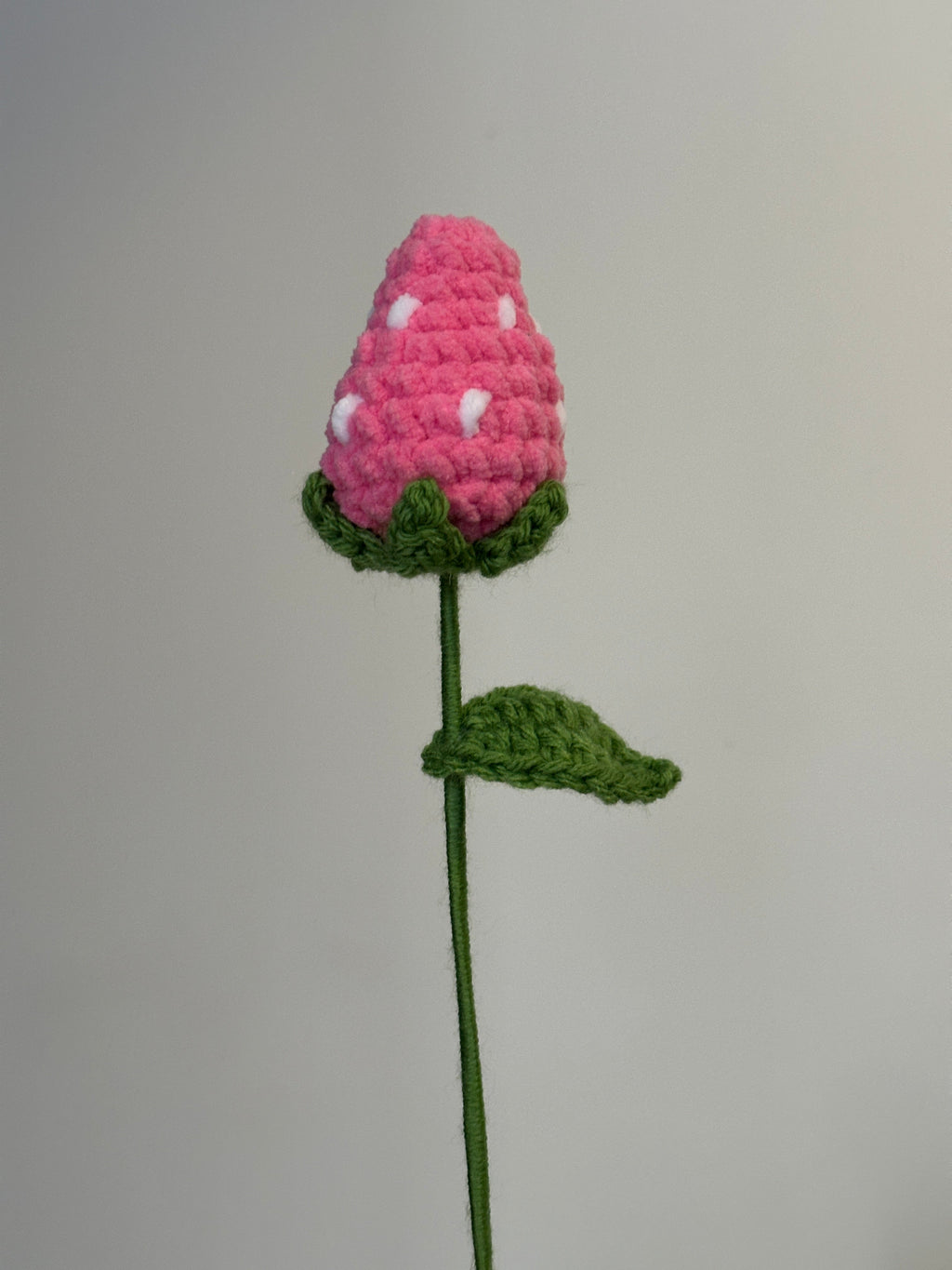 Handmade Crochet Flower Characters - Panda, Chick, Bao, Strawberry, Dog, Bunny Flowers