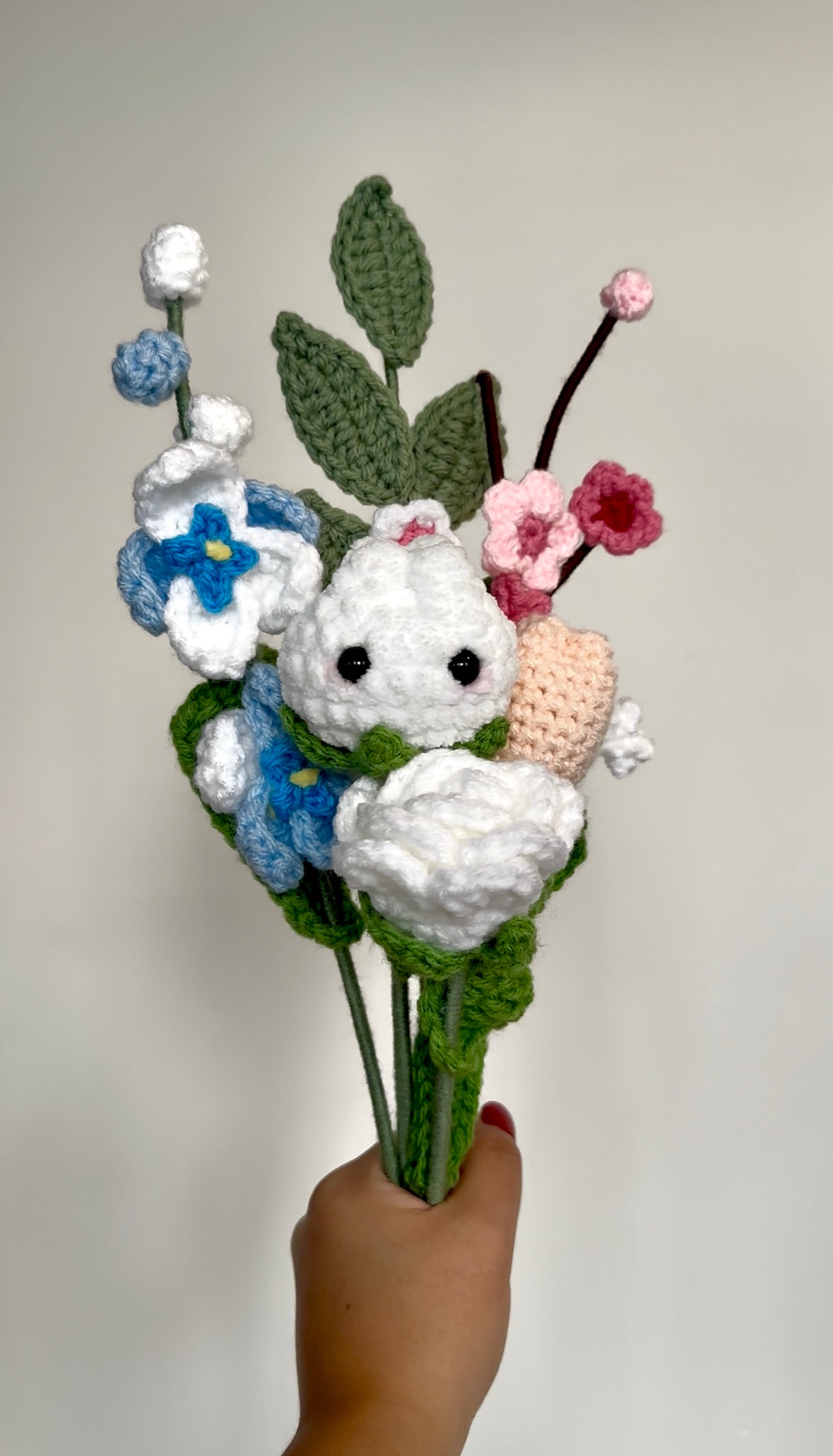 Crochet Rose (Handmade Multi-coloured flowers)