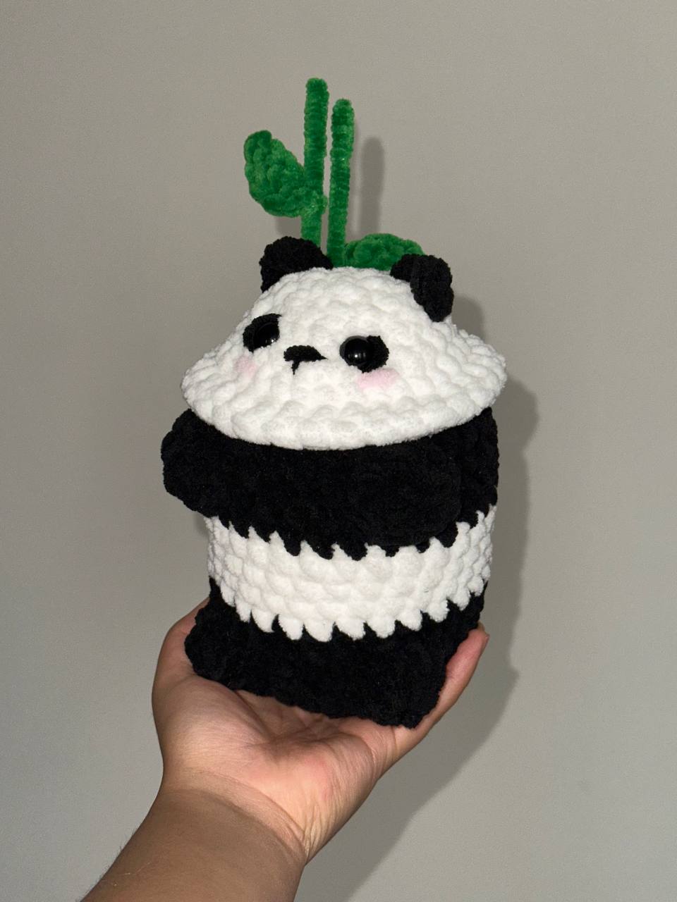 Crochet Panda Boba Plushie Pattern PDF Download